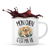 Mug Métal Émaillé Mon Chien c'est ma vie