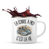 Mug Métal Émaillé La course à pied c'est la vie
