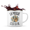 Mug Métal Émaillé La musique c'est la vie