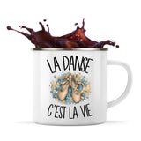 Mug Métal Émaillé La danse c'est la vie