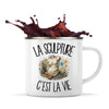 Mug Métal Émaillé La sculpture c'est la vie