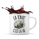 Mug Métal Émaillé La tonte c'est la vie