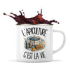 Mug Métal Émaillé L'apiculture c'est la vie