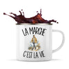 Mug Métal Émaillé La marche c'est la vie