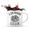 Mug Métal Émaillé Le semi-marathon c'est la vie