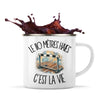 Mug Métal Émaillé Le 110 mètres haies c'est la vie