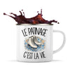 Mug Métal Émaillé Le patinage c'est la vie