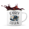 Mug Métal Émaillé Le hockey c'est la vie