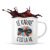 Mug Métal Émaillé Le karaté c'est la vie