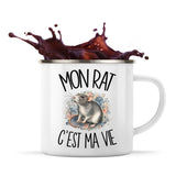 Mug Métal Émaillé Mon rat c'est ma vie