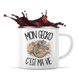 Mug Métal Émaillé Mon gecko c'est ma vie