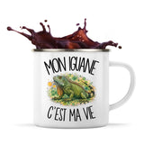 Mug Métal Émaillé Mon iguane c'est ma vie