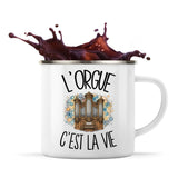 Mug Métal Émaillé L'orgue c'est la vie