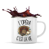Mug Métal Émaillé L'opéra c'est la vie