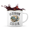 Mug Métal Émaillé La géographie c'est la vie