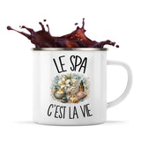 Mug Métal Émaillé Le spa c'est la vie