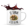 Mug Métal Émaillé Le sauna c'est la vie