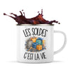 Mug Métal Émaillé Les soldes c'est la vie