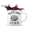 Mug Métal Émaillé Mes petits-enfants c'est ma vie