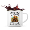 Mug Métal Émaillé Les ours c'est la vie