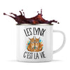 Mug Métal Émaillé Les lynx c'est la vie