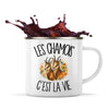 Mug Métal Émaillé Les chamois c'est la vie