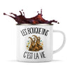 Mug Métal Émaillé Les bouquetins c'est la vie