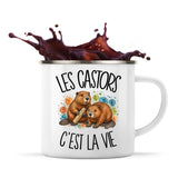 Mug Métal Émaillé Les castors c'est la vie