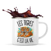 Mug Métal Émaillé Les tigres c'est la vie