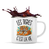 Mug Métal Émaillé Les tigres c'est la vie