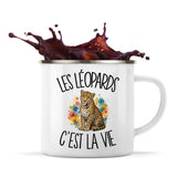Mug Métal Émaillé Les léopards c'est la vie