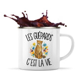Mug Métal Émaillé Les guépards c'est la vie