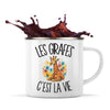 Mug Métal Émaillé Les girafes c'est la vie