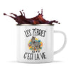 Mug Métal Émaillé Les zèbres c'est la vie
