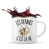 Mug Métal Émaillé Les rennes c'est la vie