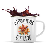 Mug Métal Émaillé Les étoiles de mer c'est la vie