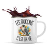 Mug Métal Émaillé Les faucons c'est la vie