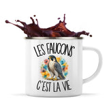 Mug Métal Émaillé Les faucons c'est la vie
