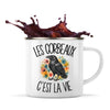 Mug Métal Émaillé Les corbeaux c'est la vie