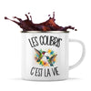 Mug Métal Émaillé Les colibris c'est la vie