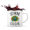 Mug Métal Émaillé Les paons c'est la vie