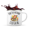 Mug Métal Émaillé Être à la retraite c'est la vie