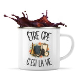 Mug Métal Émaillé Être CPE c'est la vie