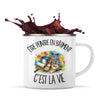 Mug Métal Émaillé Être peintre en bâtiment c'est la vie