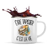 Mug Métal Émaillé Être tapissier c'est la vie