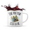 Mug Métal Émaillé Être toiletteur c'est la vie