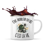 Mug Métal Émaillé Être aiguilleur du ciel c'est la vie