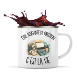 Mug Métal Émaillé Être assistante de direction c'est la vie