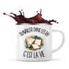 Mug Métal Émaillé Travailler dans les RH c'est la vie