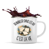 Mug Métal Émaillé Travailler dans les RH c'est la vie
